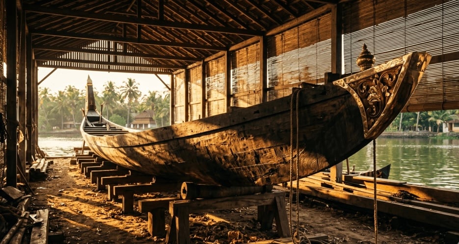 Champakulam Snake Boat Yards